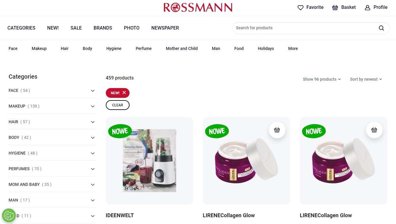 интернет-магазин Rossmann
